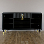 Комод-буфет Elsa Dreams Black с открытыми полками   варинант исполнения - 3 | Loft Concept в Тюмени