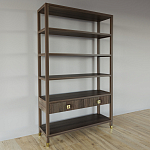 Стеллаж с двумя ящиками Elsa Dreams Walnut варинант исполнения - 1 | Loft Concept в Тюмени