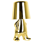 Настольная лампа фигурная золотого цвета с гладким абажуром Высота 19 см Sophia варинант исполнения - 2 | Loft Concept в Тюмени