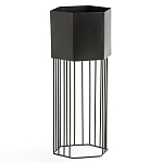 Кашпо Elevated Planters Сlive 59 черное  варинант исполнения - 1 | Loft Concept в Тюмени