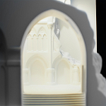 Встраиваемый в стену гипсовый светильник под покраску с эффектом разрушенной стены Antiquity Athena варинант исполнения - 9 | Loft Concept в Тюмени