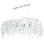 Линейная люстра с хрустальными подвесками Bunch of Crystal Berries Linear Chandelier 16 варинант исполнения - 1 | Loft Concept в Тюмени