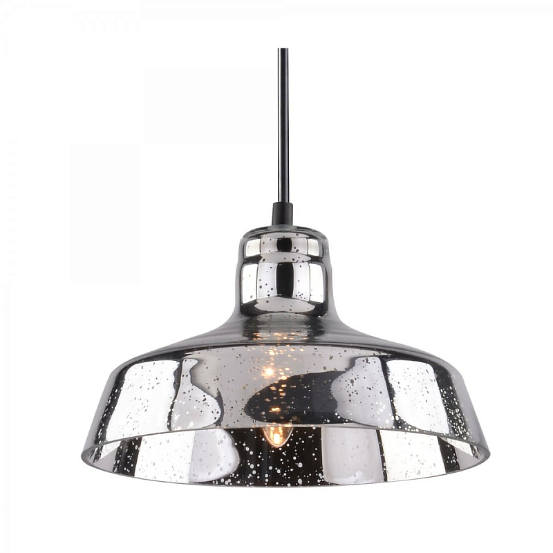 Подвесной светильник Drops Glass Barn Filament Pendant Polished Nickel Хром Подвесной светильник Drops Glass Barn Filament Pendant Polished Nickel Хром в Тюмени | Loft Concept