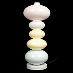 Настольная лампа из стеклянных сфер в пастельных тонах Высота 48 см Pastel Lunaria варинант исполнения - 1 | Loft Concept в Тюмени