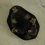 Подставка из эпоксидной смолы с цветами черная Epoxy Resin Flowers Black варинант исполнения - 2 | Loft Concept в Тюмени