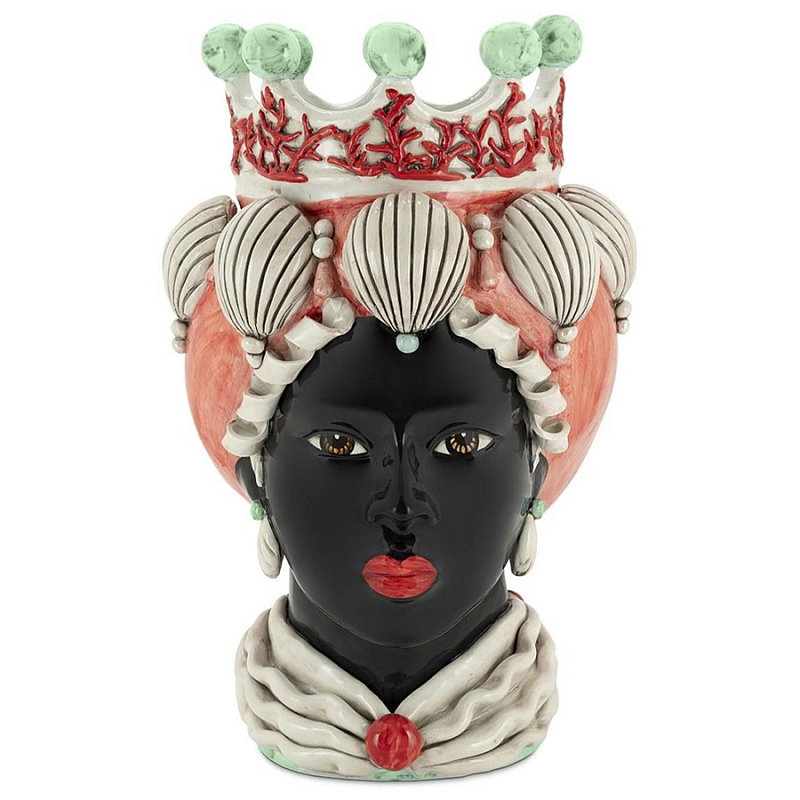 Ваза Vase Moro Lady Coral Green Red Черный Зеленый Коралловый Ваза Vase Moro Lady Coral Green Red Черный Зеленый Коралловый в Тюмени | Loft Concept