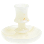 Подсвечник в виде чаши из натурального камня оникс Stone Candlestick варинант исполнения - 1 | Loft Concept в Тюмени