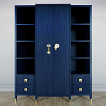 Большой шкаф с витриной Elsa Dreams Blue варинант исполнения - 6 | Loft Concept в Тюмени