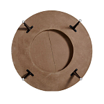 Журнальный столик с круглой фактурной столешницей из натурального дерева Vortex варинант исполнения - 3 | Loft Concept в Тюмени