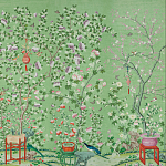 Обои ручная роспись Belvoir Pistachio варинант исполнения - 2 | Loft Concept в Тюмени