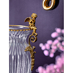 Ваза прозрачная с бронзовыми ручками в виде ангелов Eden Garden варинант исполнения - 4 | Loft Concept в Тюмени