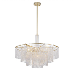 Люстра многоярусная с каскадами кристаллов Crystal Rains варинант исполнения - 3 | Loft Concept в Тюмени