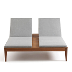 Шезлонг двухместный из эвкалипта Sunset варинант исполнения - 3 | Loft Concept в Тюмени