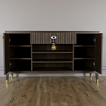 Комод-буфет Elsa Dreams Walnut с открытыми полками   варинант исполнения - 3 | Loft Concept в Тюмени