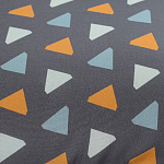 Постельное белье из сатина с принтом треугольники 150х200 см Triangular Dreams варинант исполнения - 2 | Loft Concept в Тюмени