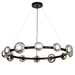 Светодиодная кольцевая люстра IONA Сhandelier black варинант исполнения - 4 | Loft Concept в Тюмени