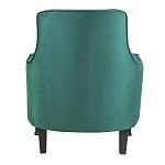 Кресло с мягкой обивкой из велюра на 4-х ножках из массива березы Scarlett Armchair green варинант исполнения - 3 | Loft Concept в Тюмени