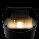 Уличный настенный светильник цилиндрической формы черного цвета из металла Urban Minimalist варинант исполнения - 5 | Loft Concept в Тюмени