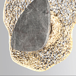 Бра с волнообразным стеклянным плафоном и вставкой из мрамора Liquid Stone варинант исполнения - 5 | Loft Concept в Тюмени