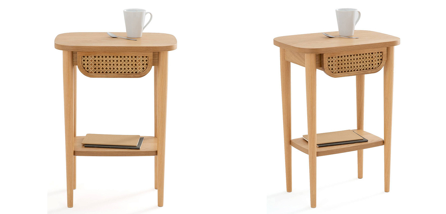 Приставной стол Morten Wicker Side Table Приставной стол Morten Wicker Side Table - Loft-Concept в Тюмени