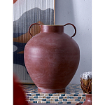 Ваза бордовая с 2-мя фактурными ручками Vase Burgundy Glaze варинант исполнения - 5 | Loft Concept в Тюмени