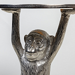 Столик с подстольем в виде обезьянки Bombay Nickel варинант исполнения - 6 | Loft Concept в Тюмени