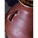 Ваза бордовая с 4-мя фактурными ручками Vase Burgundy Glaze варинант исполнения - 2 | Loft Concept в Тюмени