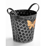 Железное кашпо Gold butterfly design варинант исполнения - 3 | Loft Concept в Тюмени