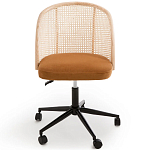 Офисное кресло из велюра и ротанга Eilwen Rattan Wicker Chair варинант исполнения - 2 | Loft Concept в Тюмени