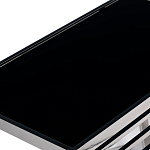 Столик журнальный с черной стеклянной столешницей Embodiment of Contemporary Art  варинант исполнения - 2 | Loft Concept в Тюмени