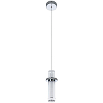Подвесной светильник хром Odile Acrylic Tube Hanging Lamp Chrome варинант исполнения - 2 | Loft Concept в Тюмени