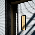 Светодиодное прямоугольное бра из металла черного цвета Lattice Lux варинант исполнения - 9 | Loft Concept в Тюмени