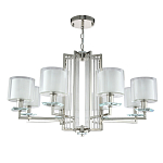 Люстра с 8-ю цилиндрическими плафонами из стекла Laurent варинант исполнения - 7 | Loft Concept в Тюмени