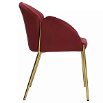 Стул бордовый на золотистых ножках Burgundy Chair варинант исполнения - 2 | Loft Concept в Тюмени