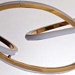 Люстра подвесная золотая в форме изогнутых колец Curved Rings варинант исполнения - 2 | Loft Concept в Тюмени