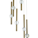 Каскадная люстра Celestin Spheres Brass Chandelier варинант исполнения - 2 | Loft Concept в Тюмени