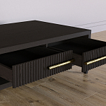 Кофейный стол Primo с двумя ящиками Темный орех варинант исполнения - 6 | Loft Concept в Тюмени