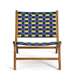 Кресло низкое из массива тика Barbados варинант исполнения - 3 | Loft Concept в Тюмени