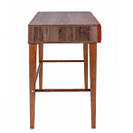 Стол письменный из массива бука с 2-мя ящиками красный Wenge Light варинант исполнения - 2 | Loft Concept в Тюмени