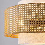 Подвесной светильник с декоративным поясом из плетеного бамбука Biuloggicu варинант исполнения - 4 | Loft Concept в Тюмени