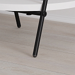 Стол приставной с 2-мя круглыми белыми столешницами ESSEL SIDE TABLE WHITE варинант исполнения - 3 | Loft Concept в Тюмени