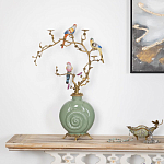 Фарфоровый подсвечник с бронзовым декором Eden Garden варинант исполнения - 4 | Loft Concept в Тюмени