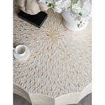 Стол кофейный с отделкой раковинами устриц Coastal Charm варинант исполнения - 5 | Loft Concept в Тюмени
