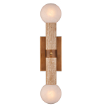 Бра цилиндрической формы с 2-мя плафонами белого цвета Marble Glow варинант исполнения - 1 | Loft Concept в Тюмени