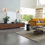 Фигурный приставной столик черного цвета AMORPHOUS варинант исполнения - 8 | Loft Concept в Тюмени