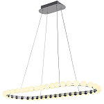 Люстра подвесная светодиодная с круглыми плафонами белого цвета PEARLS Suspension 100  варинант исполнения - 2 | Loft Concept в Тюмени