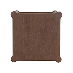 Приставной столик деревянный с резными ножками и нижней полкой Vintage Side Table Brown Wood варинант исполнения - 2 | Loft Concept в Тюмени