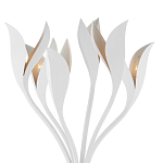 Торшер белый с плафонами в виде лепестков Delicate Flower варинант исполнения - 2 | Loft Concept в Тюмени