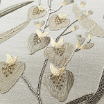 Обои с вышивкой ручной работы Moonlit Garden Original colourway on muslin варинант исполнения - 2 | Loft Concept в Тюмени