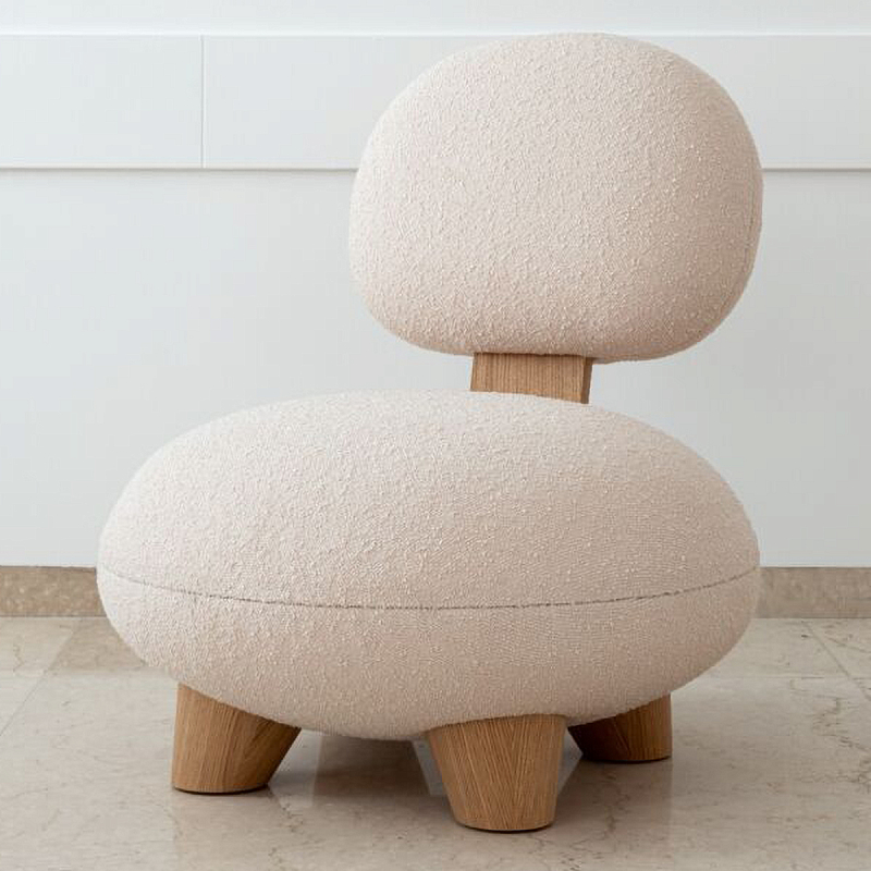 Кресло Ян Белый Коричневый в Тюмени | Loft Concept 